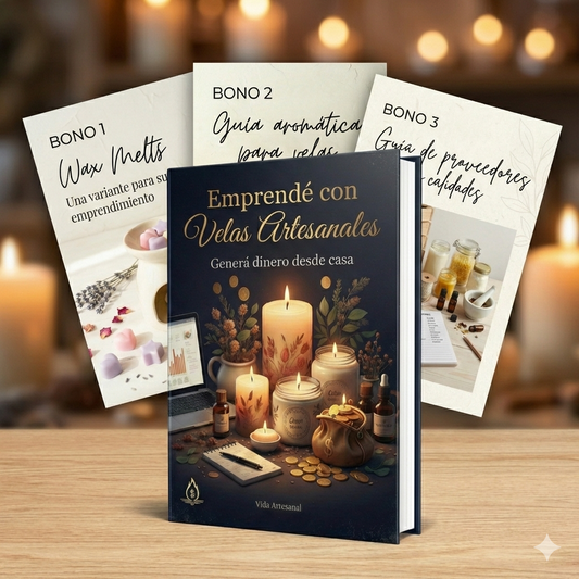 Emprendé con Velas Artesanales + 3 Bonos: Generá dinero desde casa